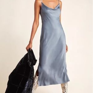 NWOT Anthropologie Elyse Bias Slip Dress XS